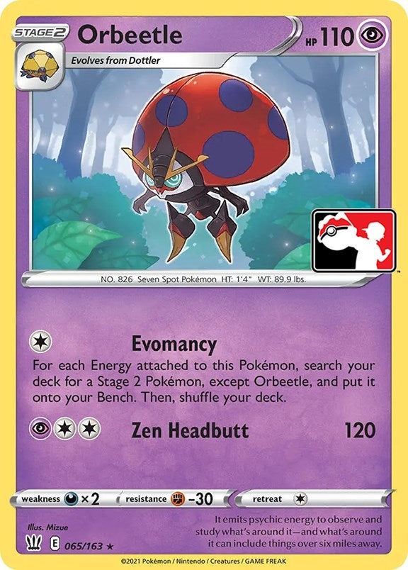 Image for Orbeetle (065/163) (Prize Pack Series Cards) - Pokemon