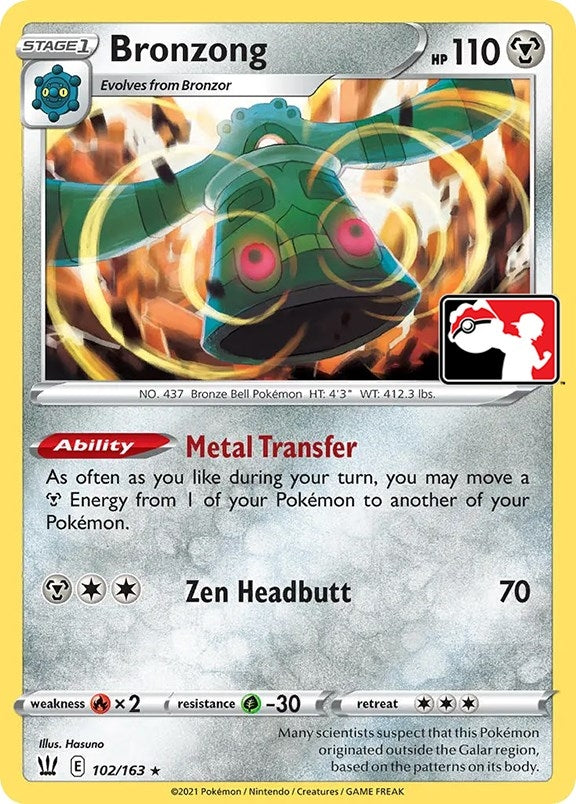 Image for Bronzong (102/163) (Prize Pack Series Cards) - Pokemon