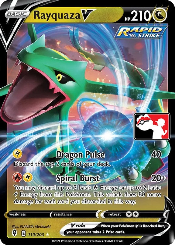 Image for Rayquaza V (110/203) (Prize Pack Series Cards) - Pokemon