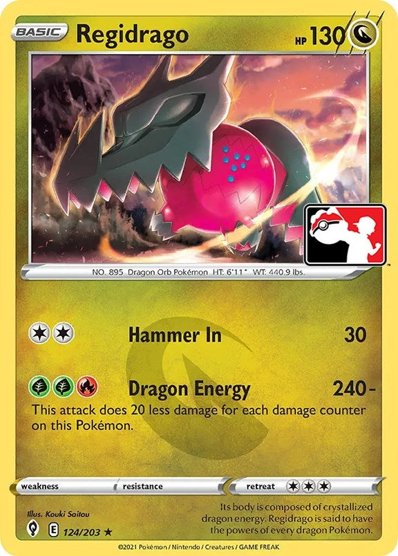 Image for Regidrago (124/203) (Prize Pack Series Cards) - Pokemon