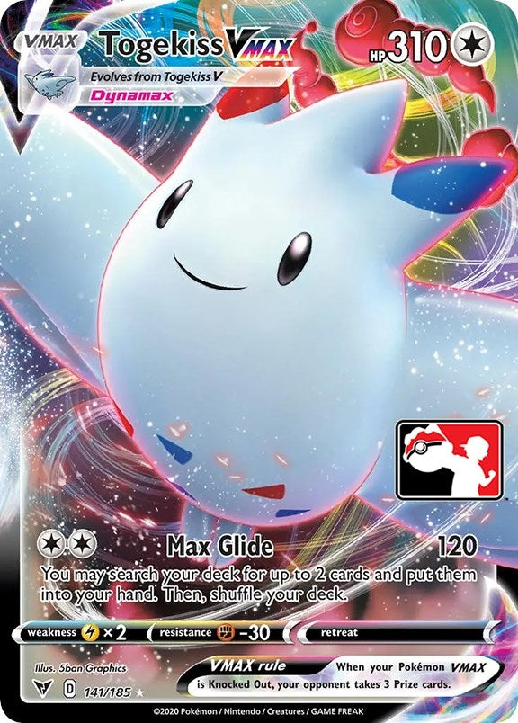 Image for Togekiss VMAX (141/185) (Prize Pack Series Cards) - Pokemon