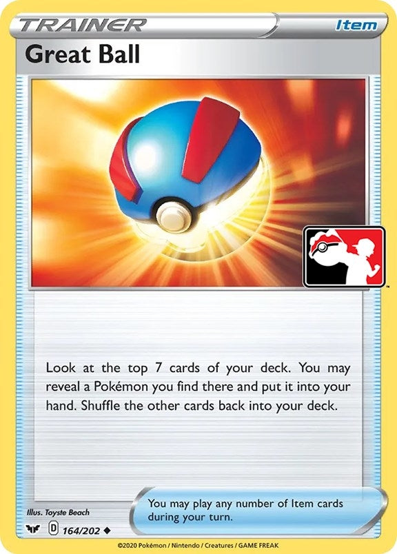 Image for Great Ball (164/202) (Prize Pack Series Cards) - Pokemon