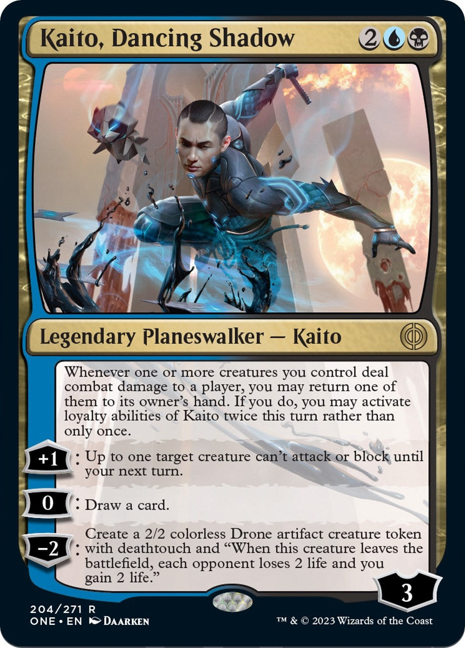 Kaito, Dancing Shadow (204) (Phyrexia: All Will Be One)