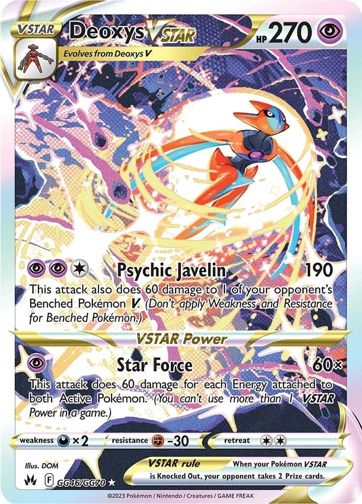Image for Deoxys VSTAR (GG46/GG70) (SWSH: Crown Zenith: Galarian Gallery) - Pokemon