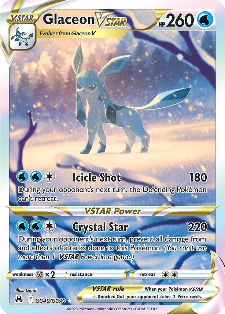 Glaceon VSTAR (GG40/GG70) (SWSH: Crown Zenith: Galarian Gallery)