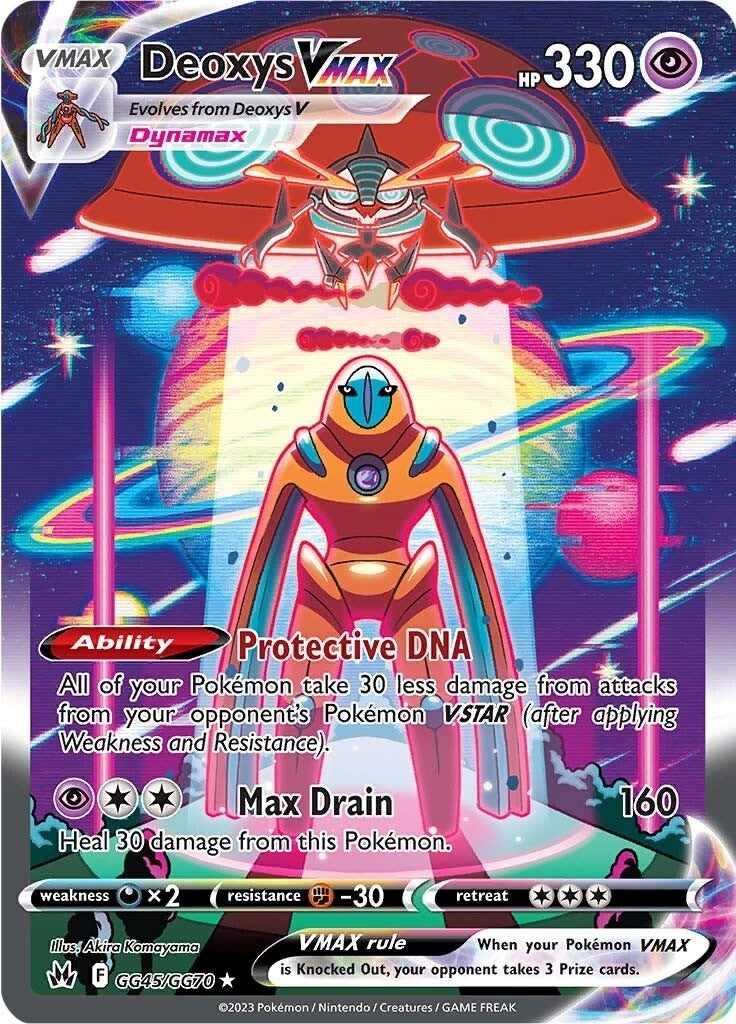Deoxys VMAX (GG45/GG70) (SWSH: Crown Zenith: Galarian Gallery)