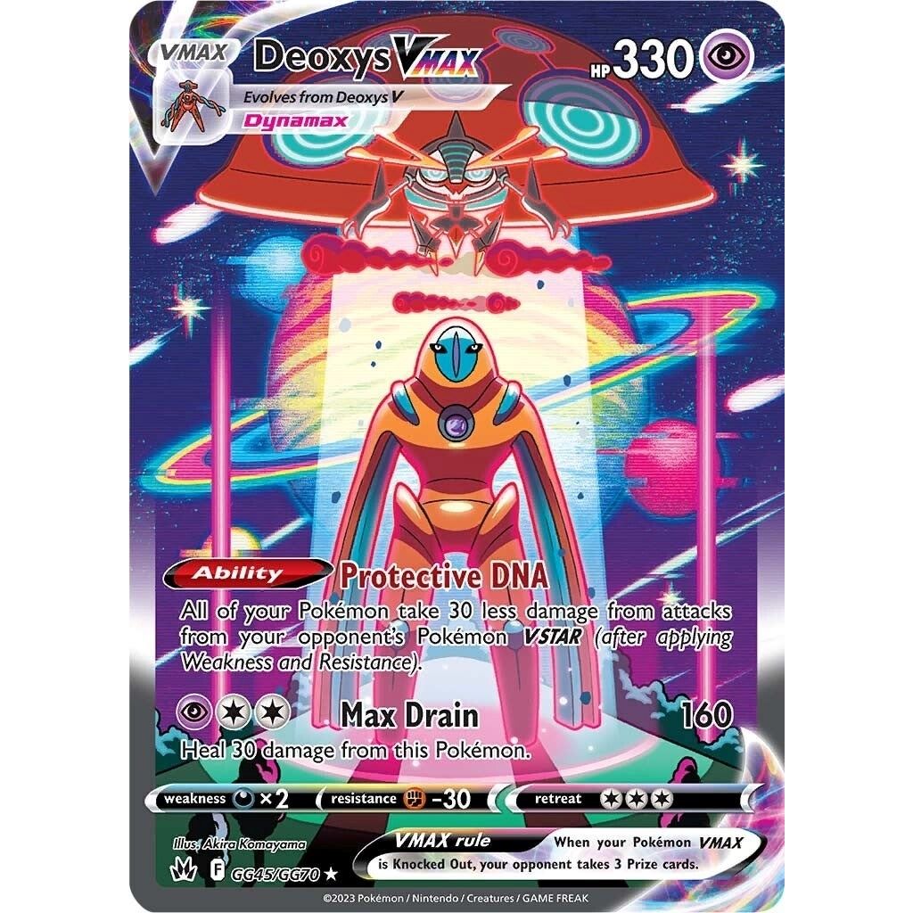 Deoxys VMAX (GG45/GG70) (SWSH: Crown Zenith: Galarian Gallery) - PokeBox USA