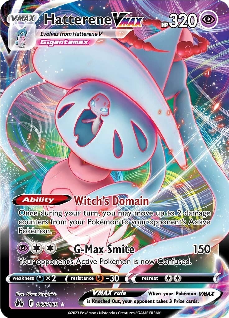 Image for Hatterene VMAX (066/159) (SWSH: Crown Zenith) - Pokemon