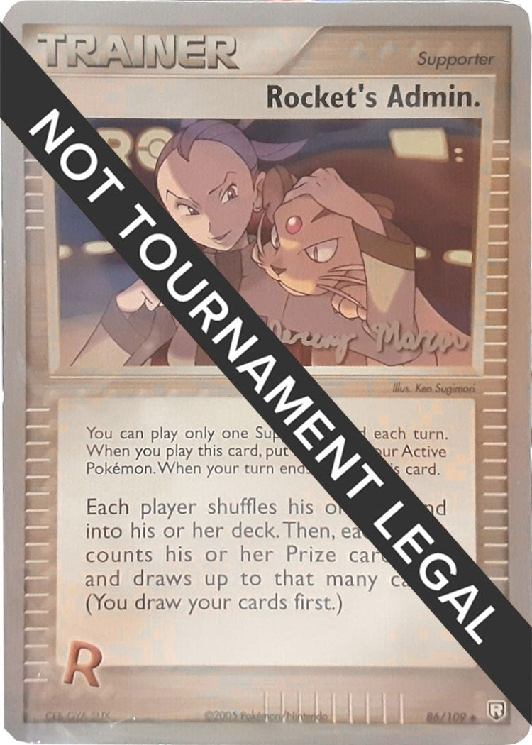Image for Rocket's Admin. - 2005 (Jeremy Moran) (86/109) (World Championship Decks) (WCD) - Pokemon