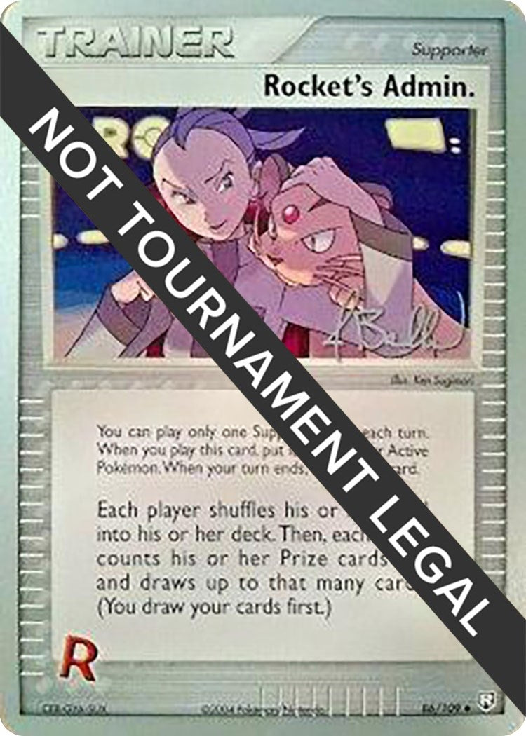 Image for Rocket's Admin. - 2006 (Jimmy Ballard) (86/109) (World Championship Decks) (WCD) - Pokemon