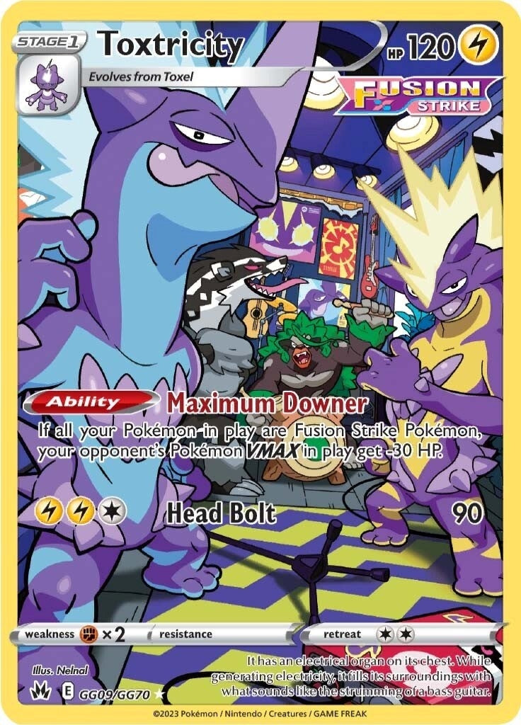 Image for Toxtricity (GG09/GG70) (SWSH: Crown Zenith: Galarian Gallery) - Pokemon