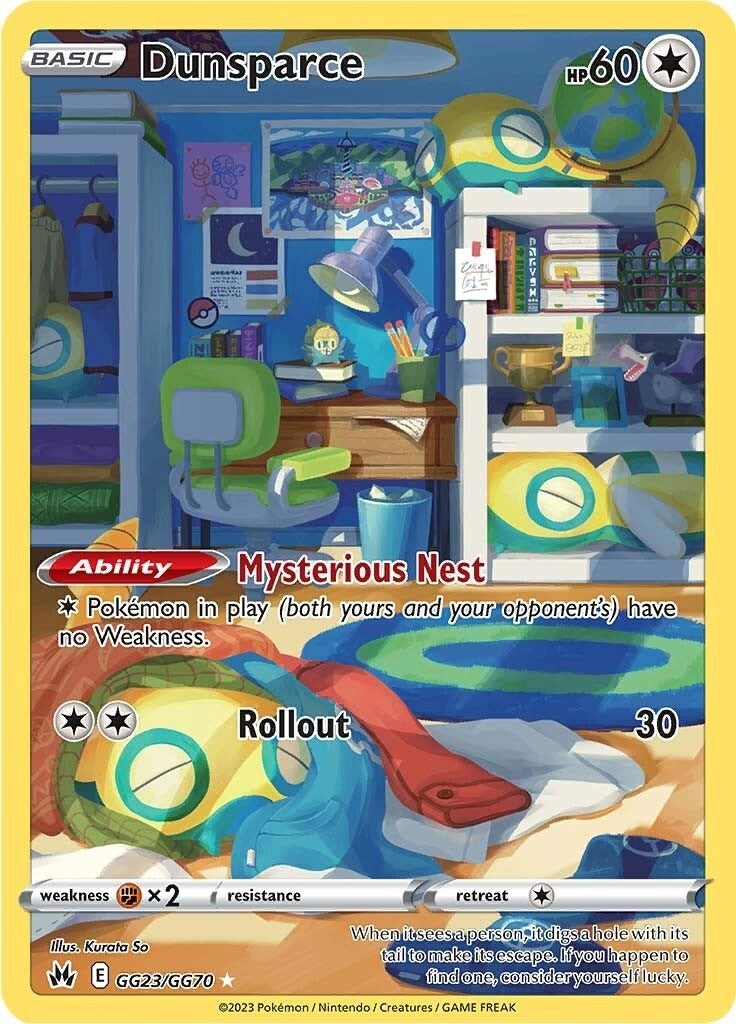Image for Dunsparce (GG23/GG70) (SWSH: Crown Zenith: Galarian Gallery) - Pokemon