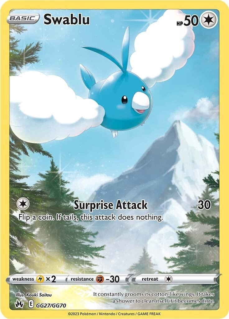 Image for Swablu (GG27/GG70) (SWSH: Crown Zenith: Galarian Gallery) - Pokemon
