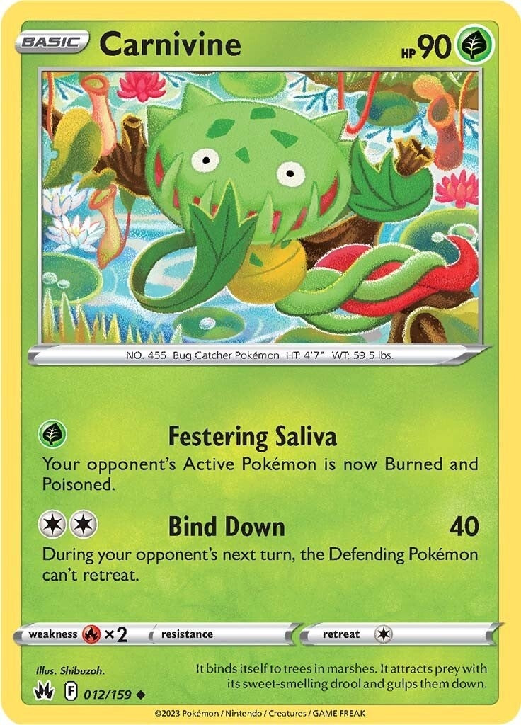 Image for Carnivine (012/159) (SWSH: Crown Zenith) - Pokemon