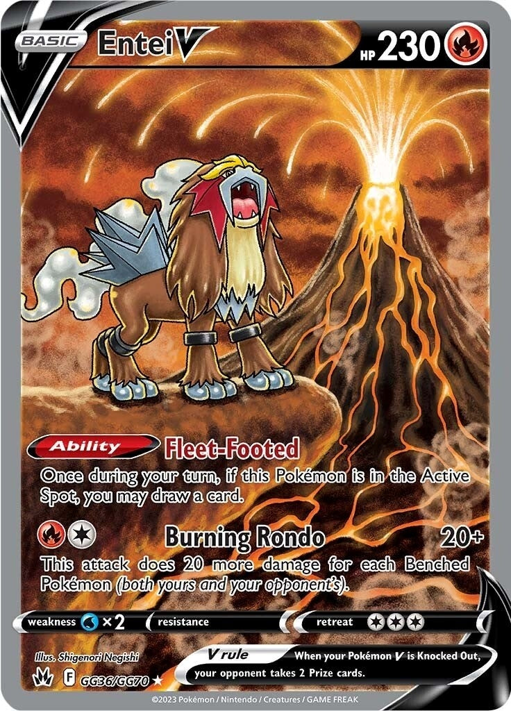 Entei V (GG36/GG70) (SWSH: Crown Zenith: Galarian Gallery) - PokeBox USA