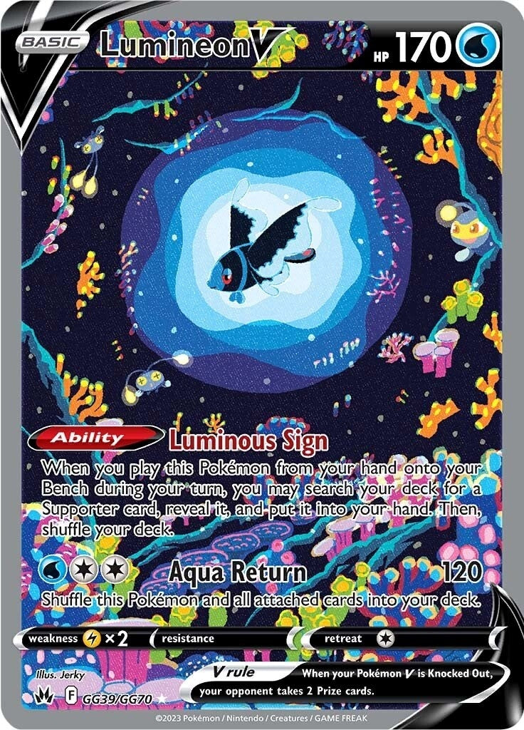 Image for Lumineon V (GG39/GG70) (SWSH: Crown Zenith: Galarian Gallery) - Pokemon