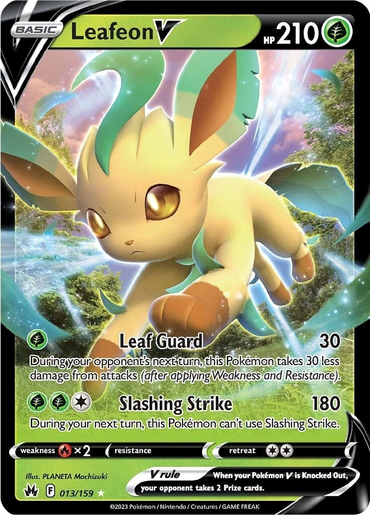 Leafeon V (013/159) (SWSH: Crown Zenith) - PokeBox USA