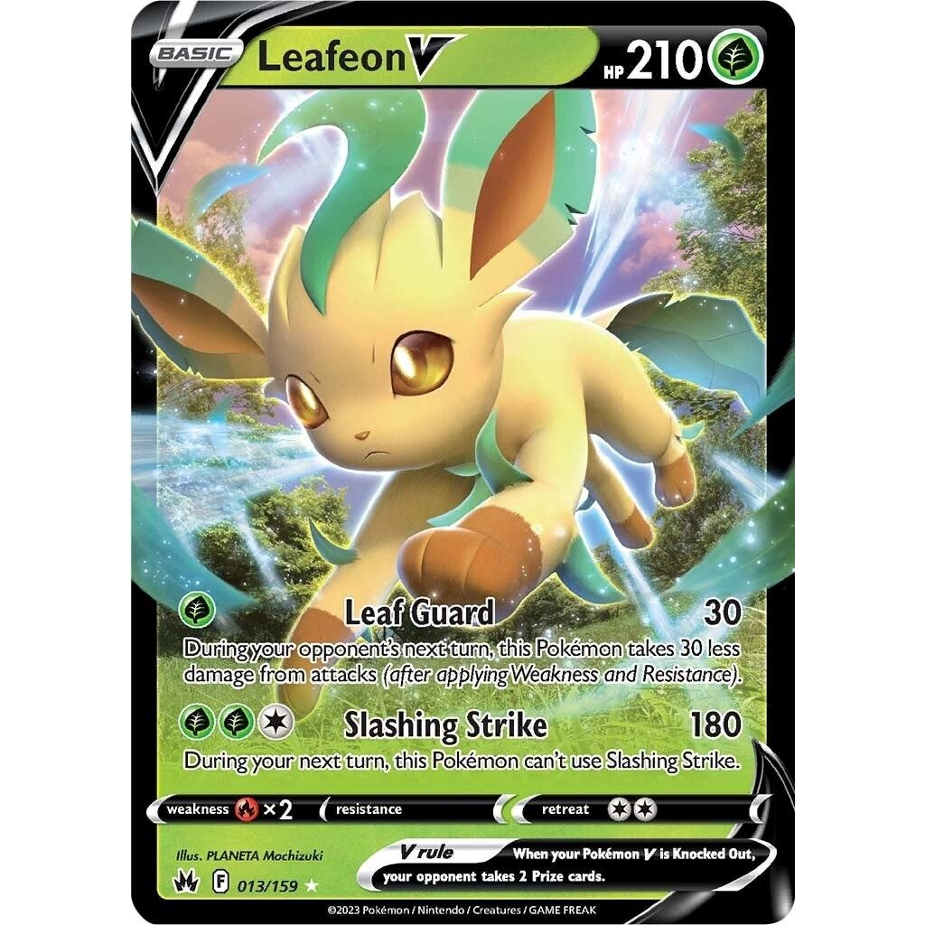 Leafeon V (013/159) (SWSH: Crown Zenith) - PokeBox USA