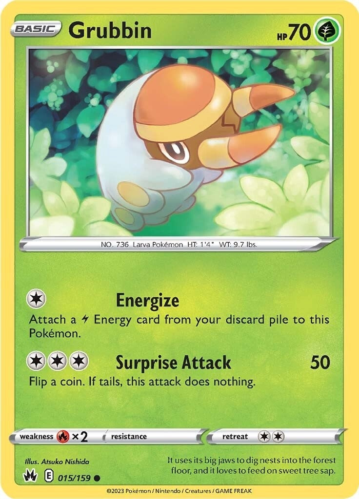 Image for Grubbin (015/159) (SWSH: Crown Zenith) - Pokemon