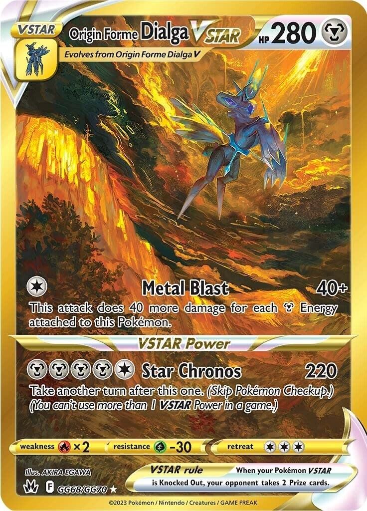 Image for Origin Forme Dialga VSTAR (Secret) (GG68/GG70) (SWSH: Crown Zenith: Galarian Gallery) - Pokemon