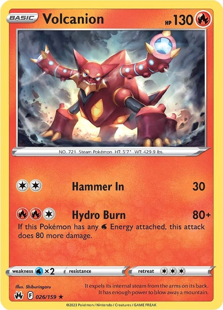 Image for Volcanion (026/159) (SWSH: Crown Zenith) - Pokemon