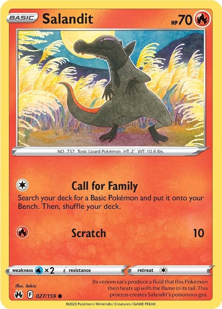 Image for Salandit (027/159) (SWSH: Crown Zenith) - Pokemon