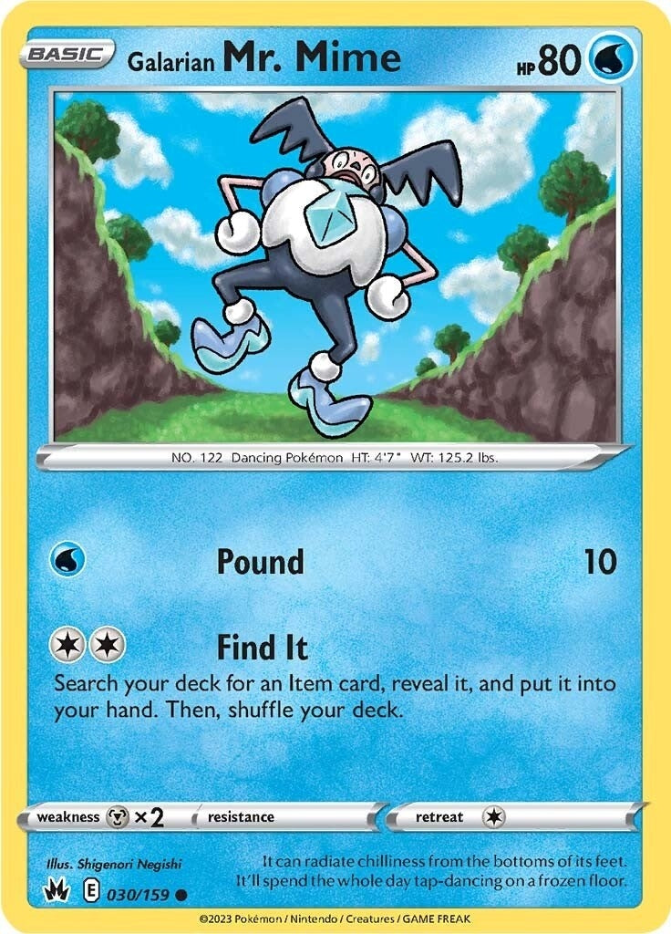 Image for Galarian Mr. Mime (030/159) (SWSH: Crown Zenith) - Pokemon