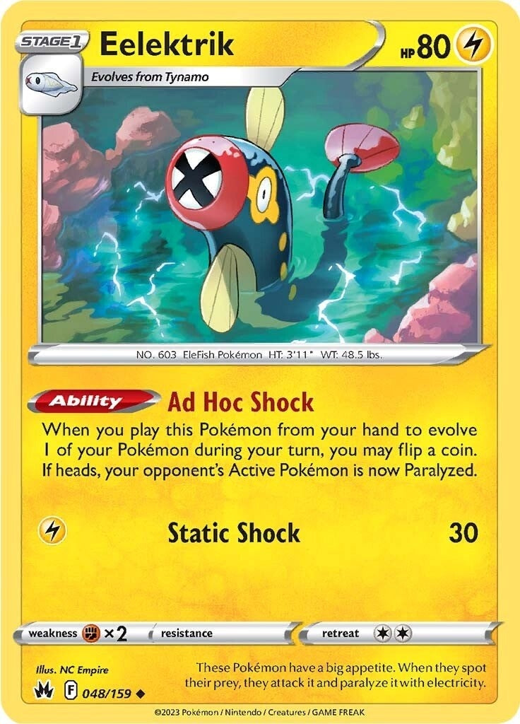 Image for Eelektrik (048/159) (SWSH: Crown Zenith) - Pokemon