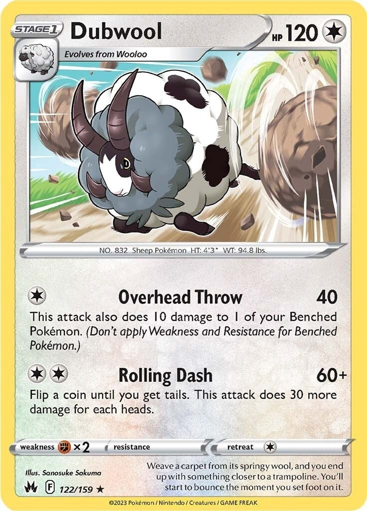 Image for Dubwool (122/159) (SWSH: Crown Zenith) - Pokemon