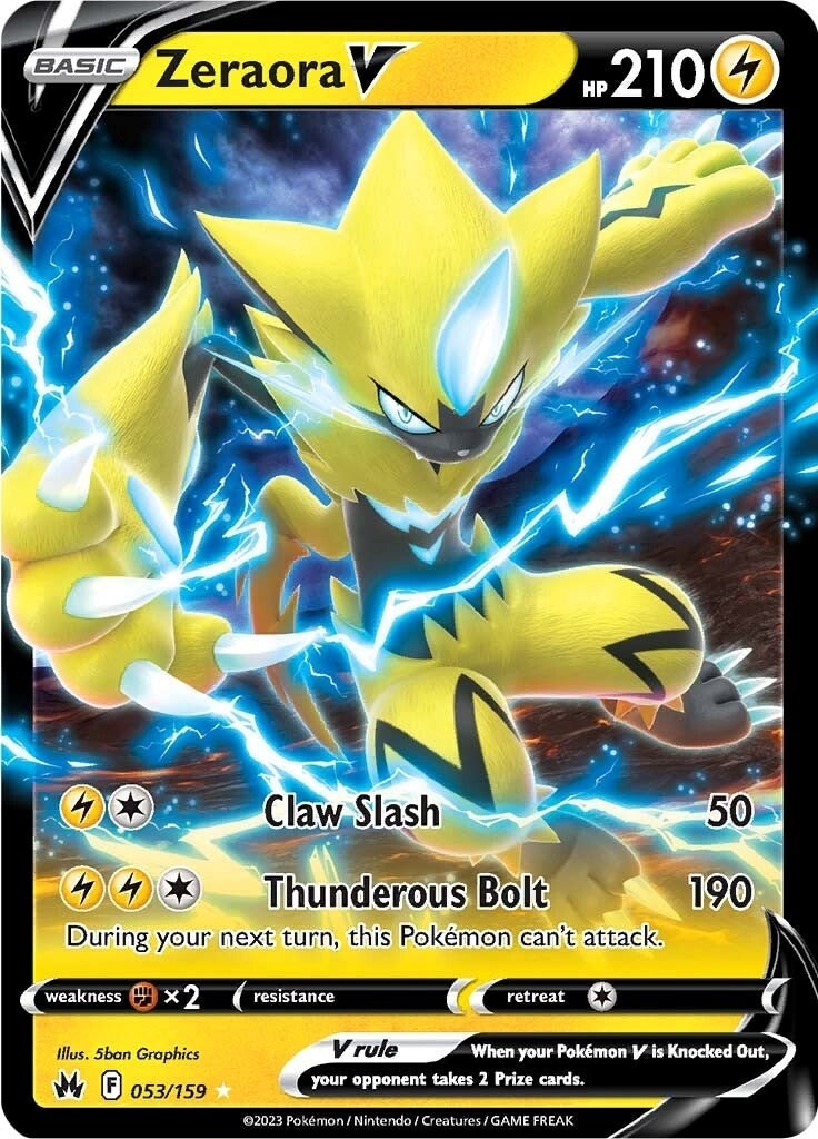 Zeraora V (053/159) (SWSH: Crown Zenith)