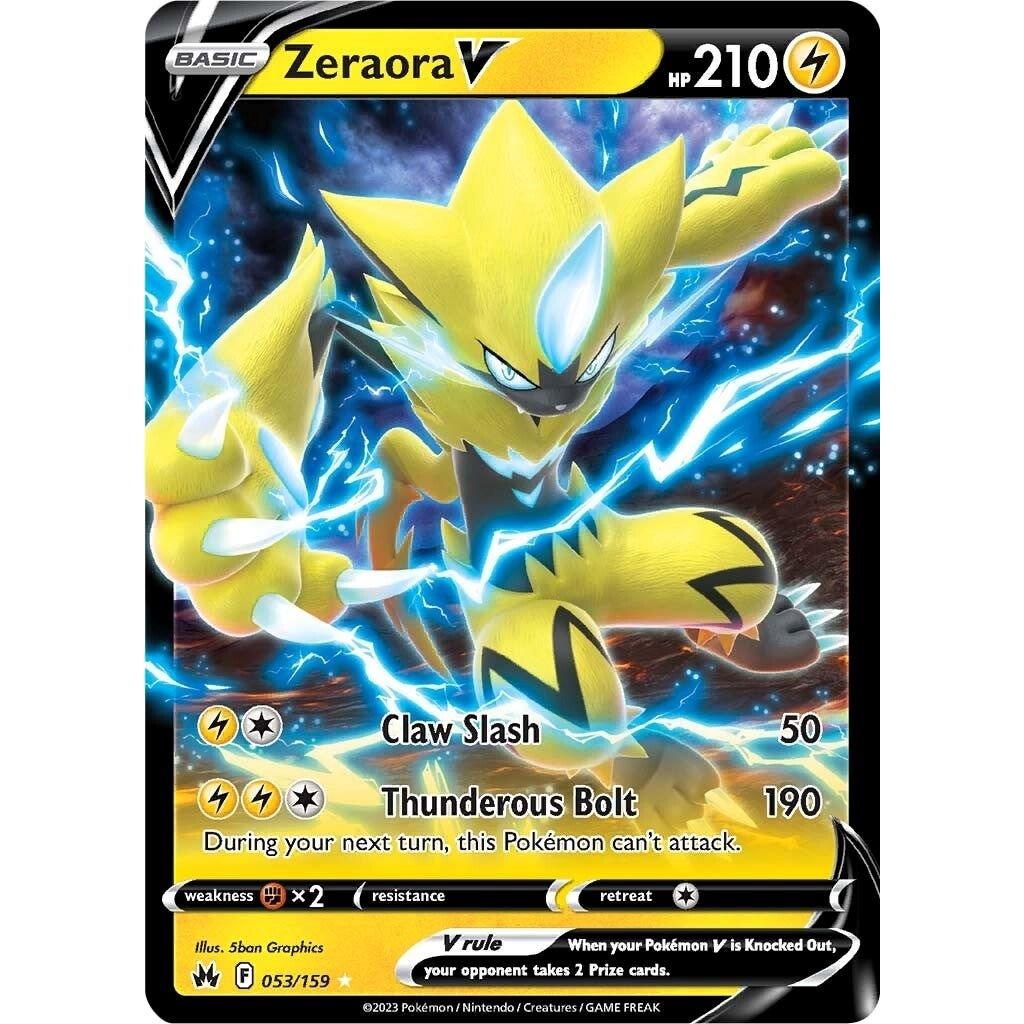 Zeraora V (053/159) (SWSH: Crown Zenith) - PokeBox USA