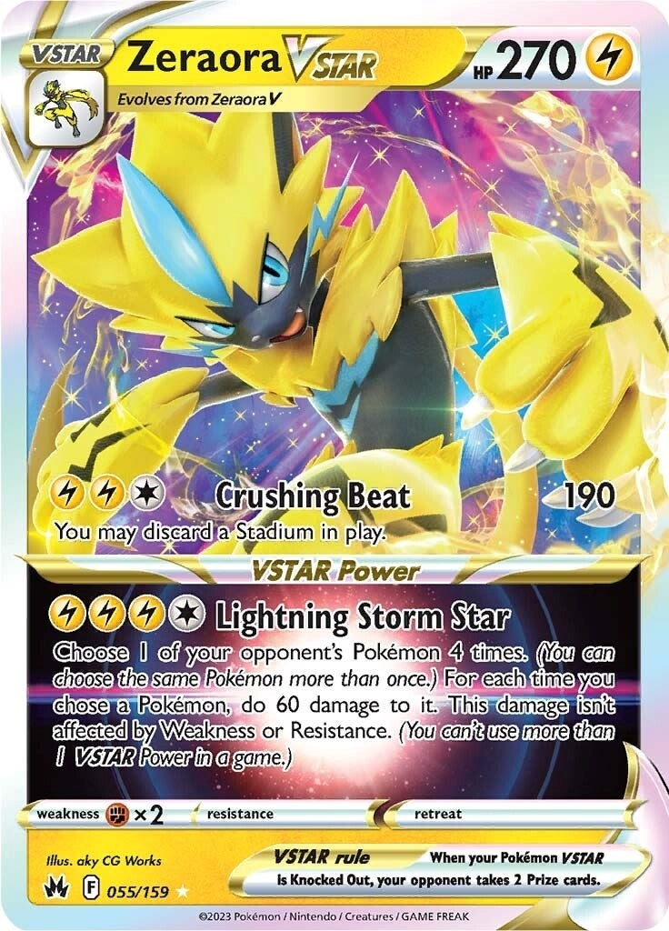 Zeraora VSTAR (055/159) (SWSH: Crown Zenith)