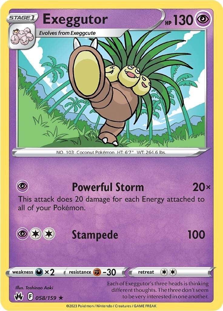Image for Exeggutor (058/159) (SWSH: Crown Zenith) - Pokemon