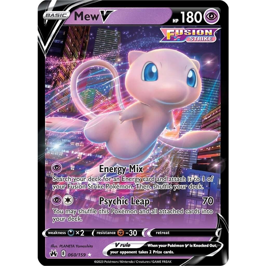 Mew V (060/159) (SWSH: Crown Zenith) - PokeBox USA