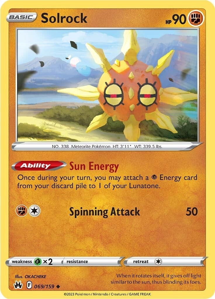 Image for Solrock (069/159) (SWSH: Crown Zenith) - Pokemon