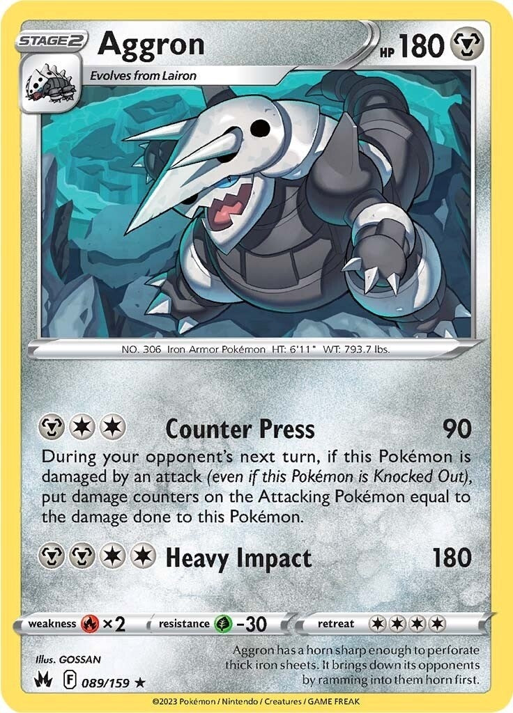 Image for Aggron (089/159) (SWSH: Crown Zenith) - Pokemon