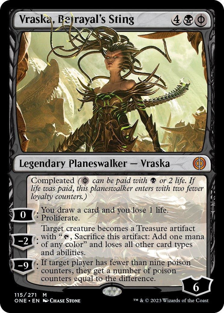 Vraska, Betrayal's Sting (115) (Phyrexia: All Will Be One) - PokeBox USA