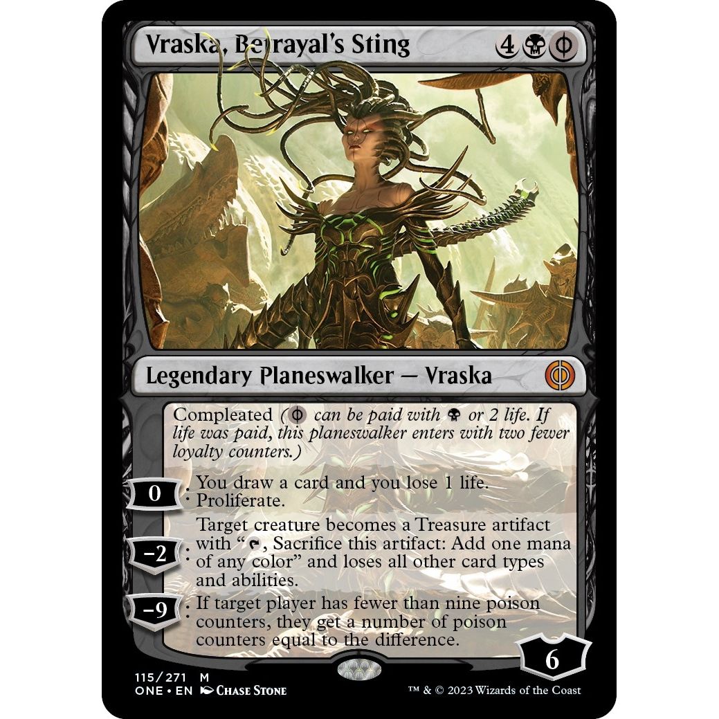 Vraska, Betrayal's Sting (115) (Phyrexia: All Will Be One) - PokeBox USA