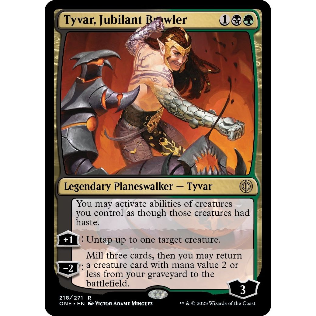 Tyvar, Jubilant Brawler (218) (Phyrexia: All Will Be One) - PokeBox USA
