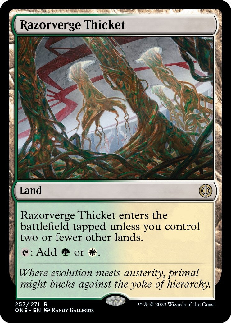 Razorverge Thicket (257) (Phyrexia: All Will Be One)