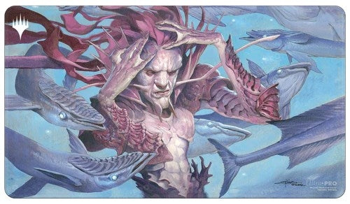 Image for Dominaria Remastered Mystic Remora Stitched Standard Gaming Playmat for Magic: The Gathering - Playmats