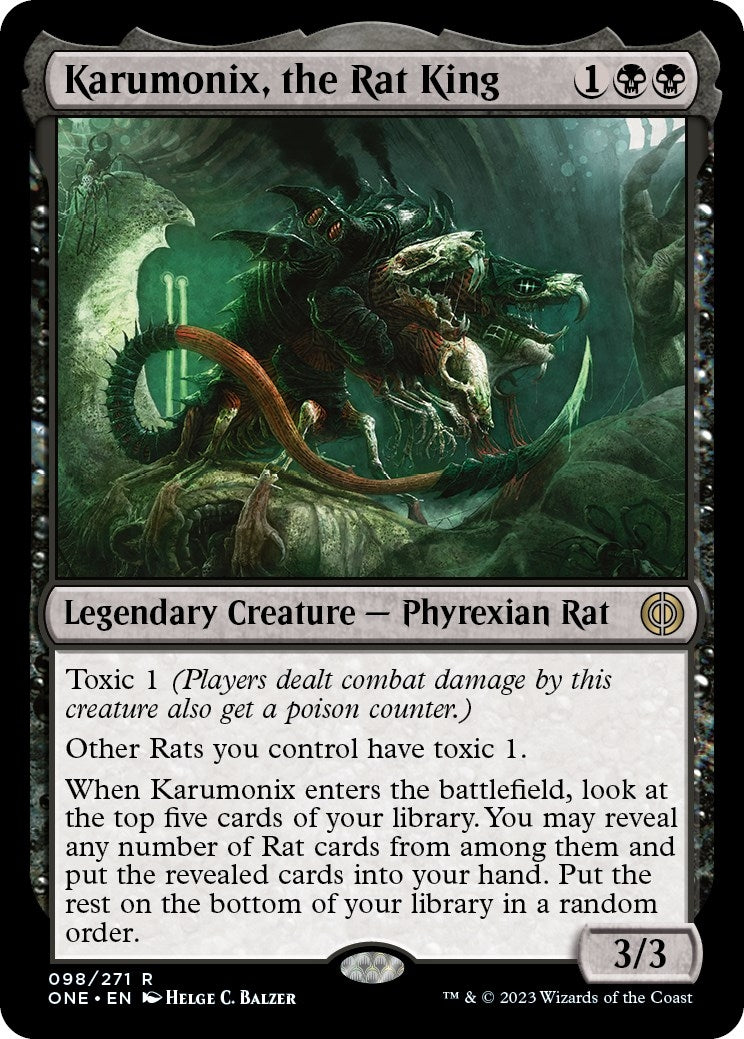 Karumonix, the Rat King (98) (Phyrexia: All Will Be One) - PokeBox USA