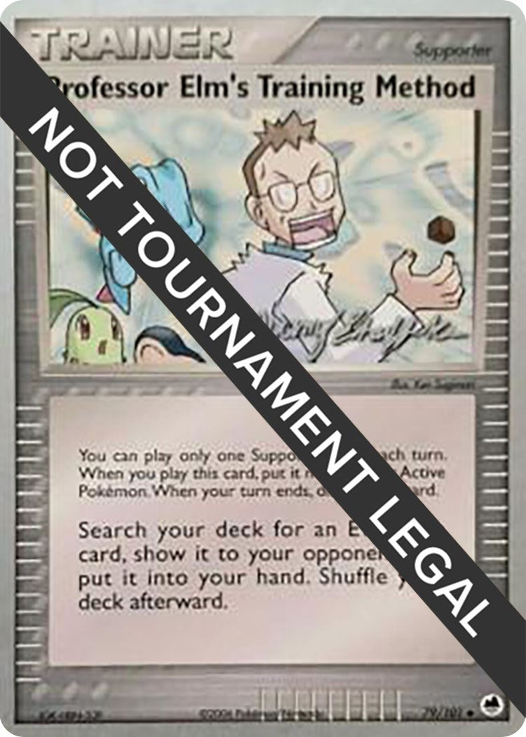 Image for Professor Elm's Training Method - 2007 (Jeremy Scharff-Kim) (79/101) (World Championship Decks) (WCD) - Pokemon