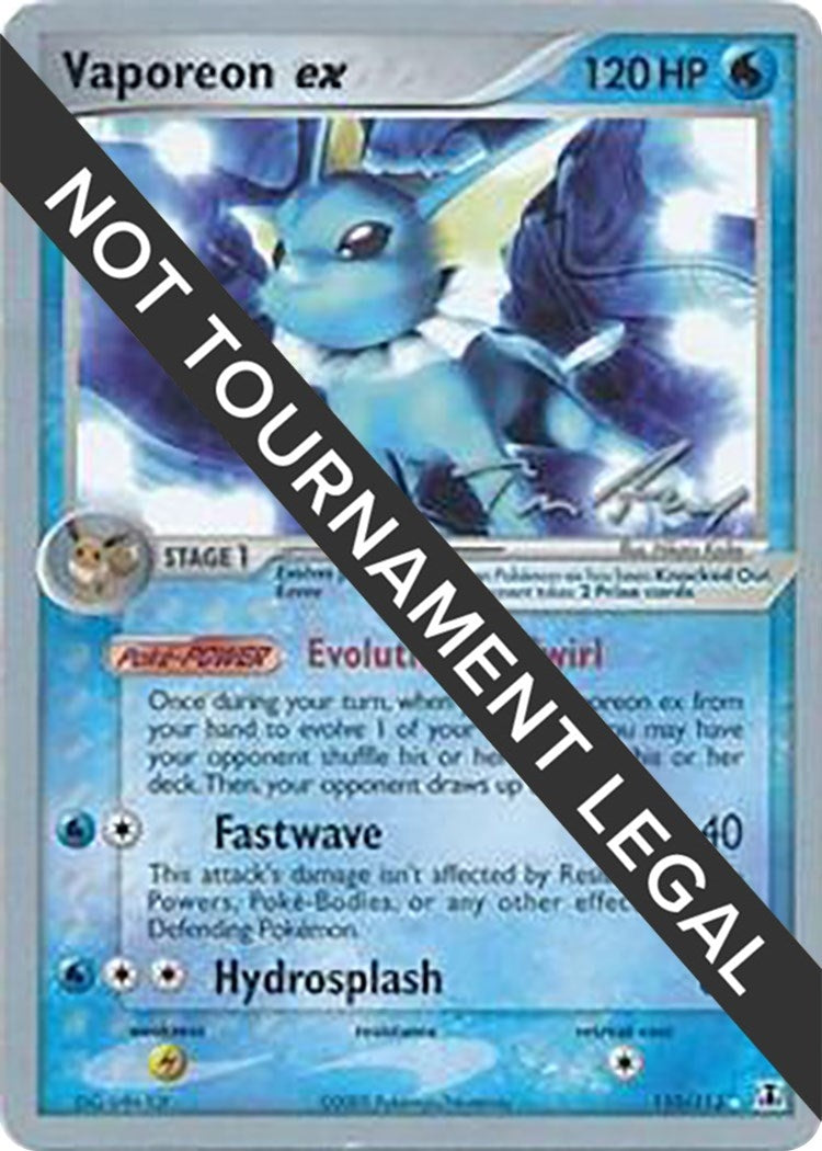 Image for Vaporeon ex - 2007 (Tom Roos) (110/113) (World Championship Decks) (WCD) - Pokemon