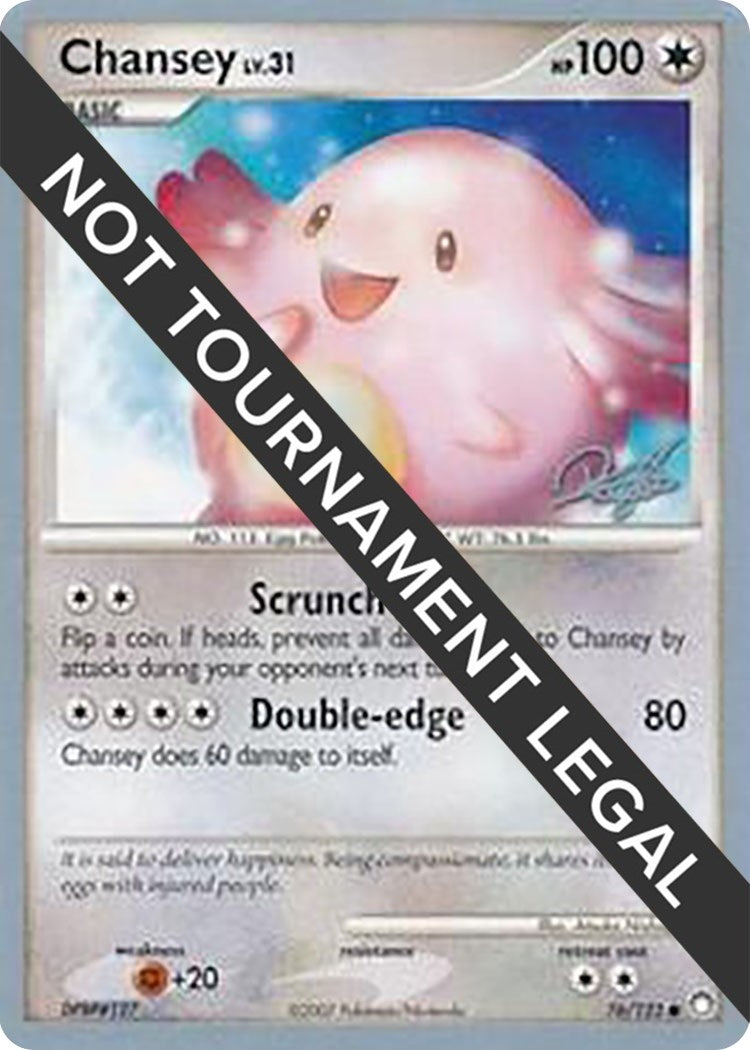 Image for Chansey - 2008 (Paul Atanassov) (76/123) (World Championship Decks) (WCD) - Pokemon