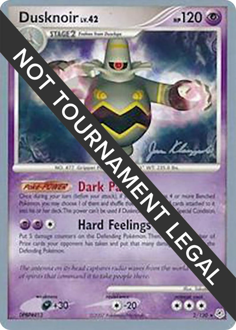 Image for Dusknoir - 2008 (Jason Klaczynski) (2/130) (World Championship Decks) (WCD) - Pokemon