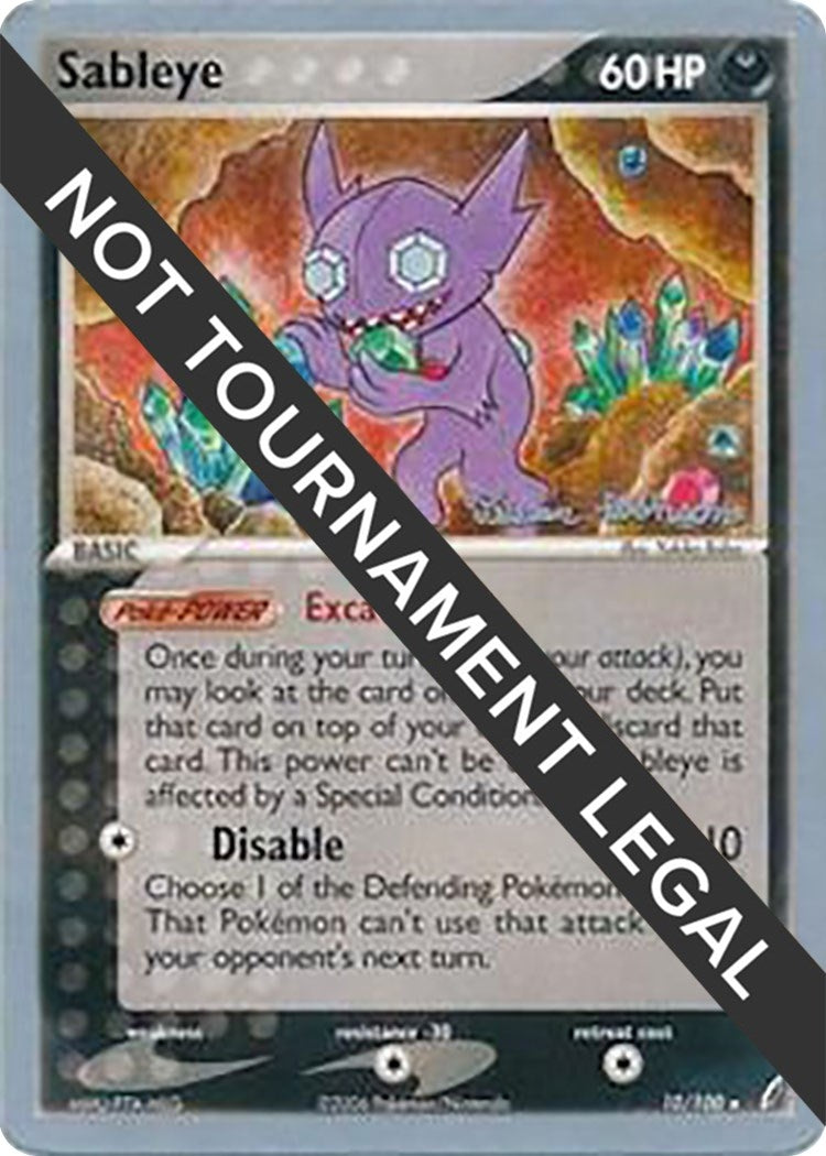 Image for Sableye - 2008 (Tristan Robinson) (10/100) (World Championship Decks) (WCD) - Pokemon