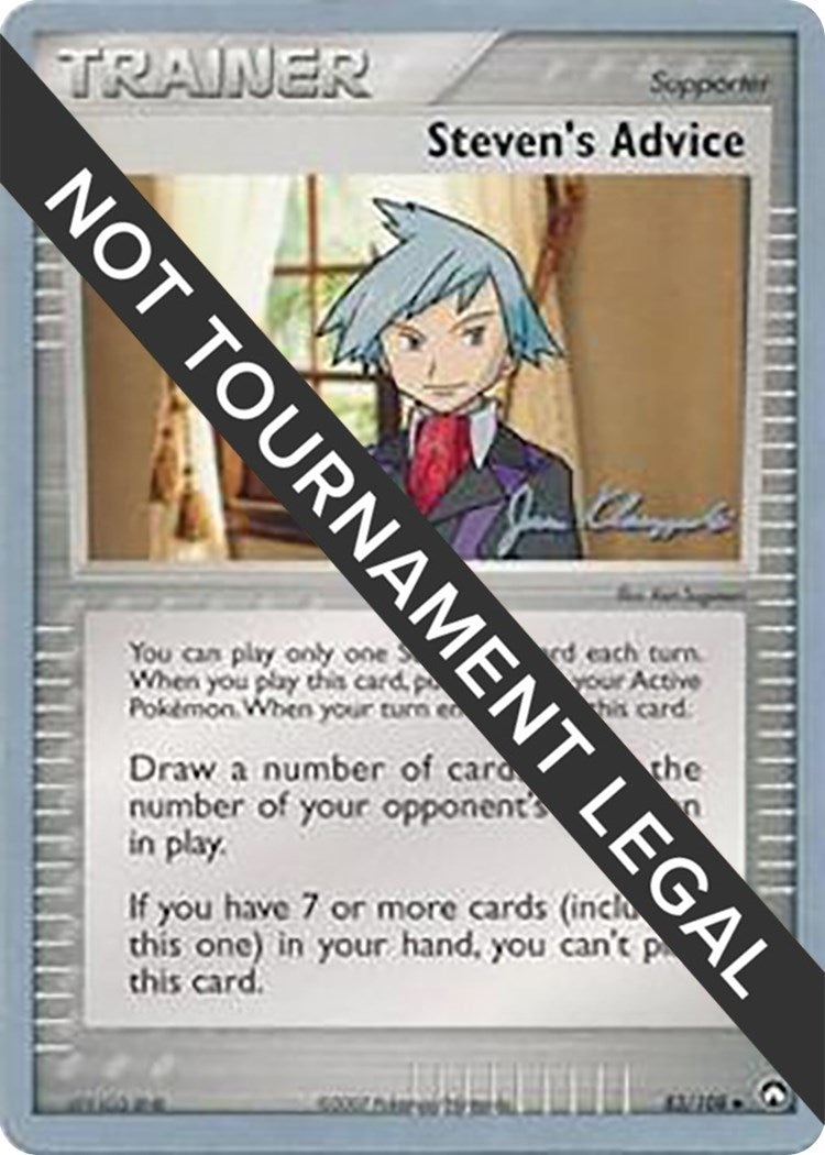 Image for Steven's Advice - 2008 (Jason Klaczynski) (83/108) (World Championship Decks) (WCD) - Pokemon