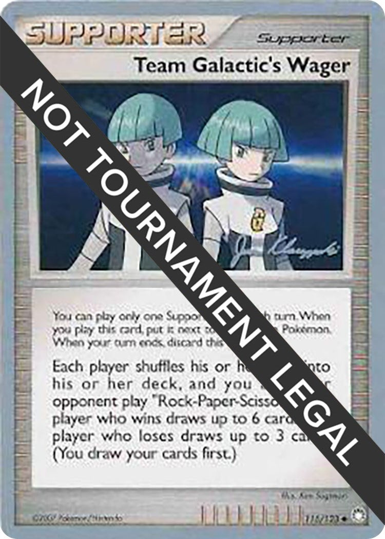 Image for Team Galactic's Wager - 2008 (Jason Klaczynski) (115/123) (World Championship Decks) (WCD) - Pokemon