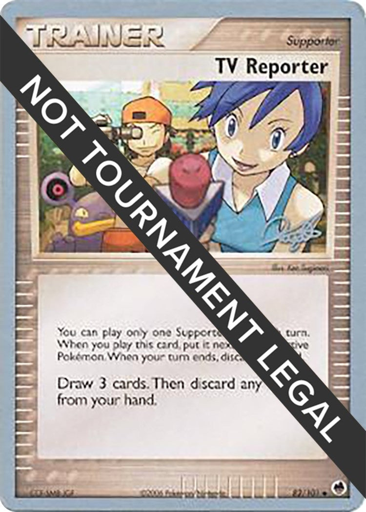 Image for TV Reporter - 2008 (Paul Atanassov) (82/101) (World Championship Decks) (WCD) - Pokemon